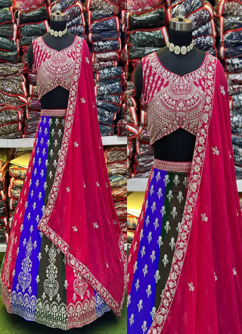 Dvd 5007 Faux Georgette With Embroidery Sequence With Work Exporters In India